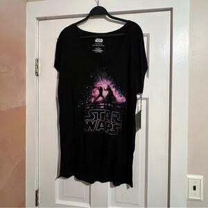 #177 ROCK & REPUBLIC X STAR WARS RHINESTONE STONE BATTLE TUNIC TOP TEE LARGE NWT